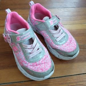 Girl Skechers Sport Lights Sneakers
